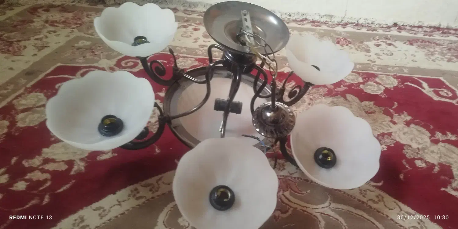 لوستر|لوستر و چراغ آویز|شیراز, گچی|دیوار