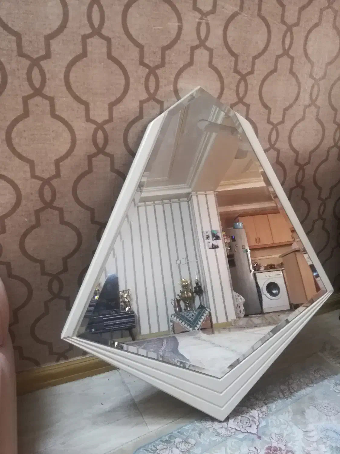 آینه دیواری الماسی|آینه|بابل, |دیوار