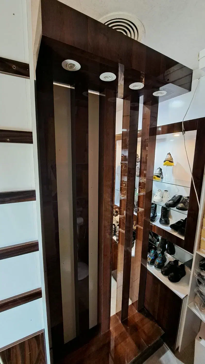 دکور مدرن هایگلاس نور هالوژن|بوفه، ویترین، کنسول|تبریز, |دیوار