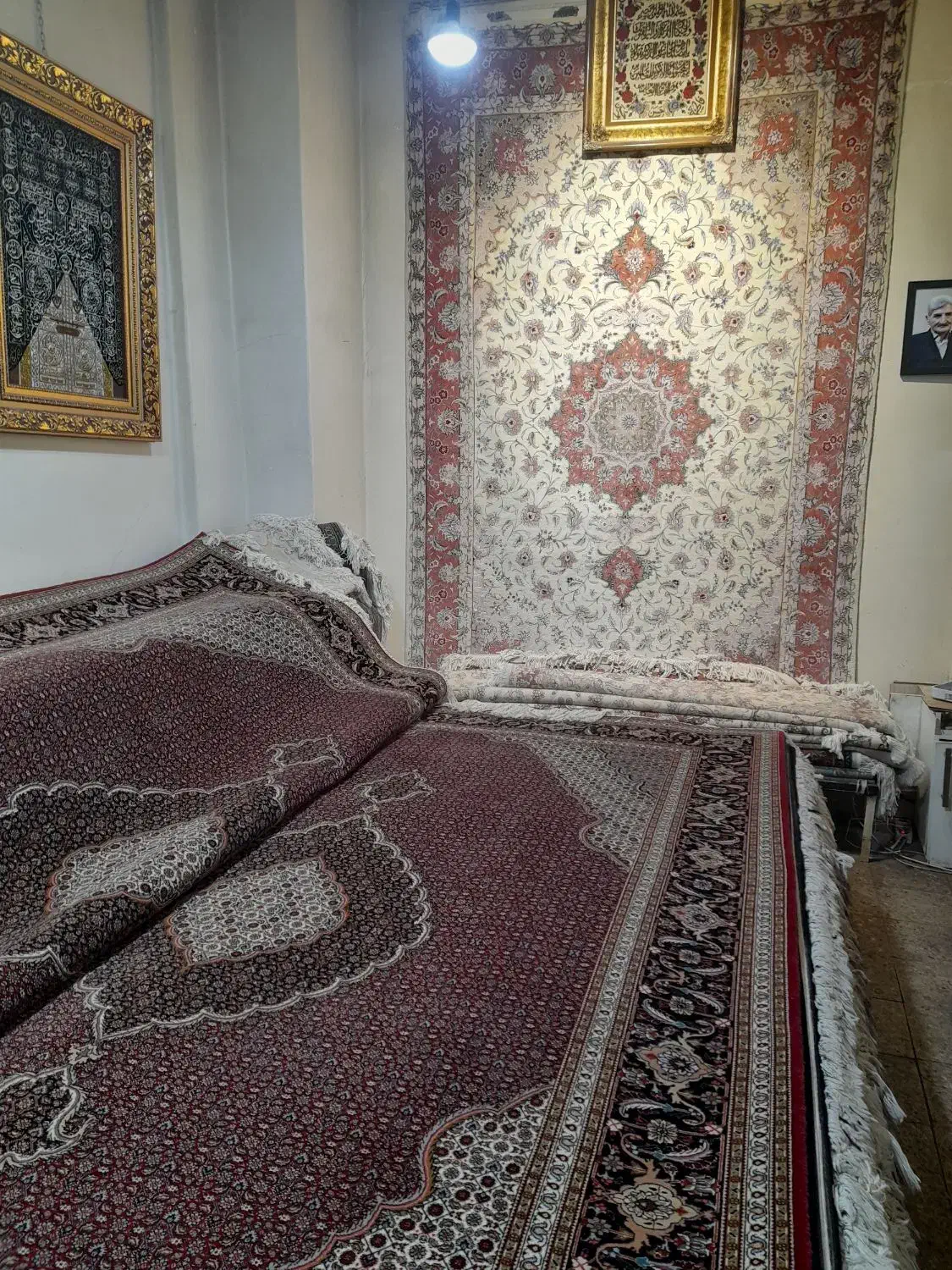 جفت۶متری ۵۰رج نقشه ماهی تبریز|فرش|تبریز, |دیوار