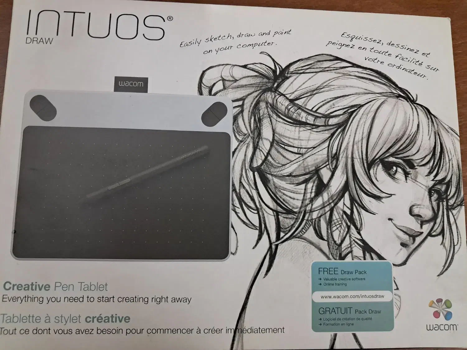 قلم نوری Wacom مدل intuos|قطعات و لوازم جانبی رایانه|اسفراین, |دیوار