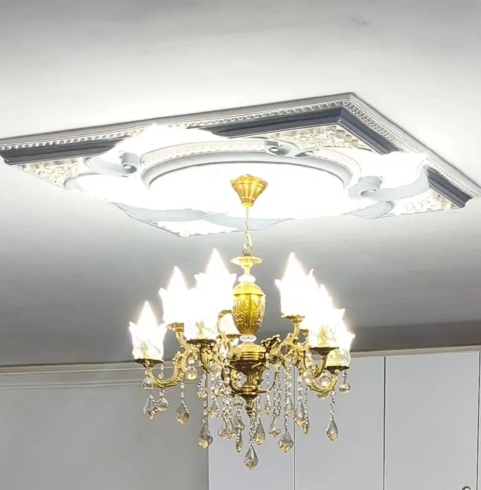 لوستربرنجی سنگین 5شاخه 10شعله|لوستر و چراغ آویز|پاکدشت, پاکدشت (مامازند)|دیوار