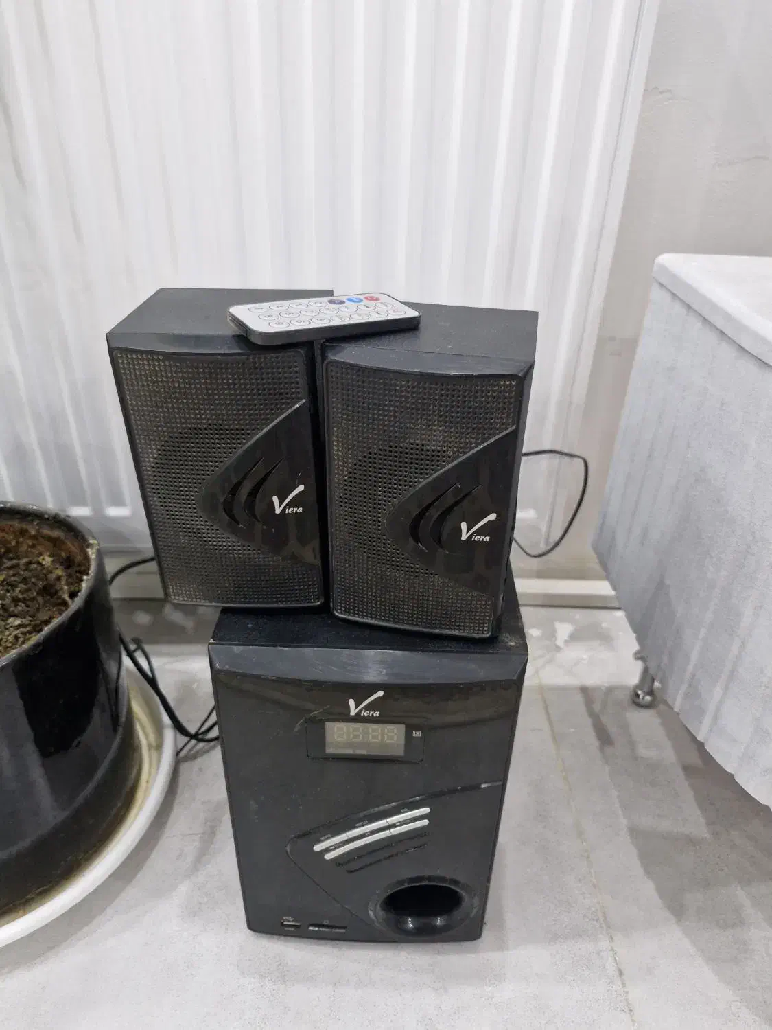 کنترل تلویزیون سونی،اسپیکر ویرا،پخش سی دی خور سونی|سیستم صوتی خانگی|همدان, |دیوار