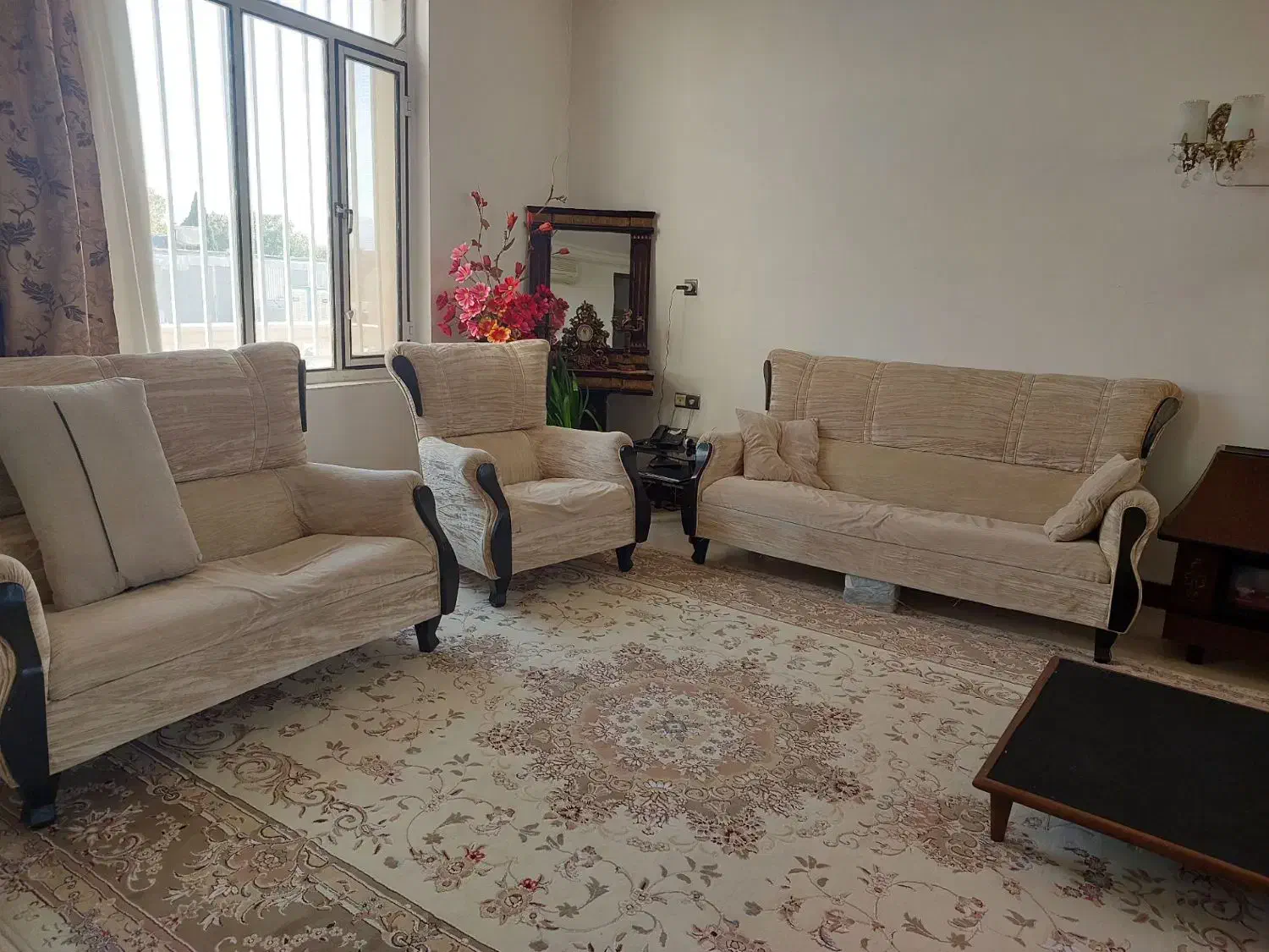 مبل مناسب خانه باغی|مبلمان خانگی و میز عسلی|صحنه, |دیوار