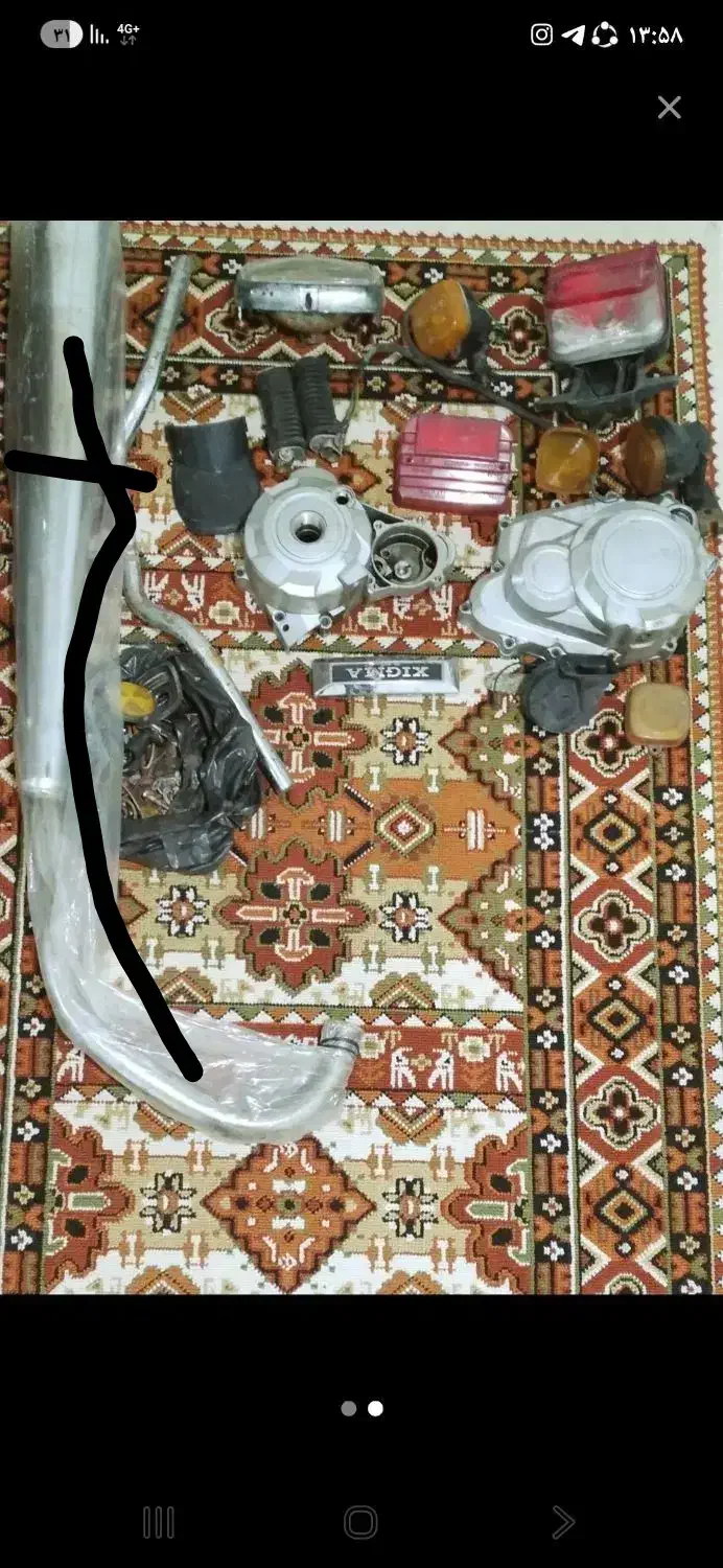 وسایل موتور|قطعات یدکی و لوازم جانبی|قم, دورشهر|دیوار