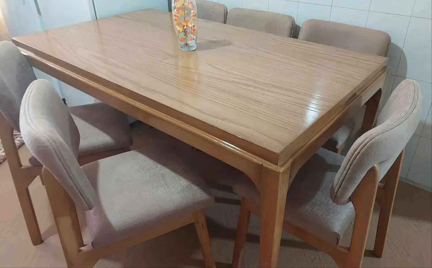 میز ناهارخوری ۶نفره|میز و صندلی غذاخوری|تایباد, |دیوار