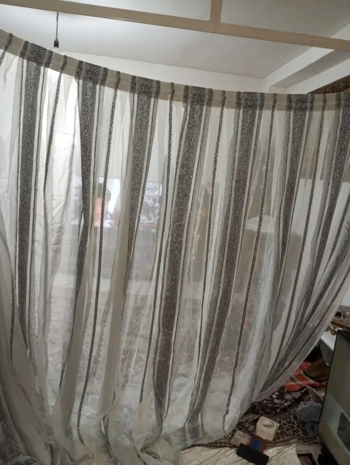 پرده حریر|پرده، رانر، رومیزی|شهریار, کرد امیر|دیوار