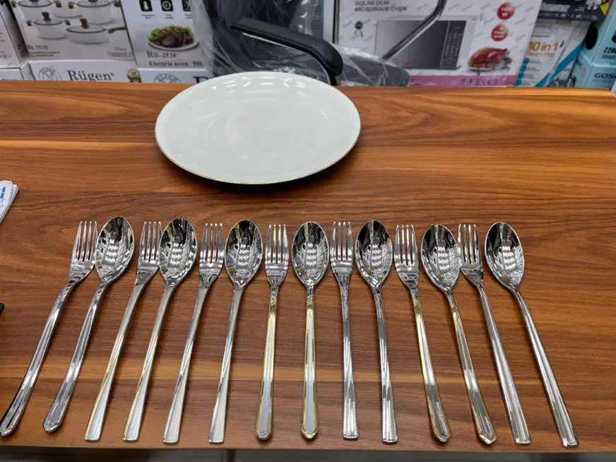 سرویس قاشق چنگال|ظروف سرو و پذیرایی|رشت, بازار|دیوار