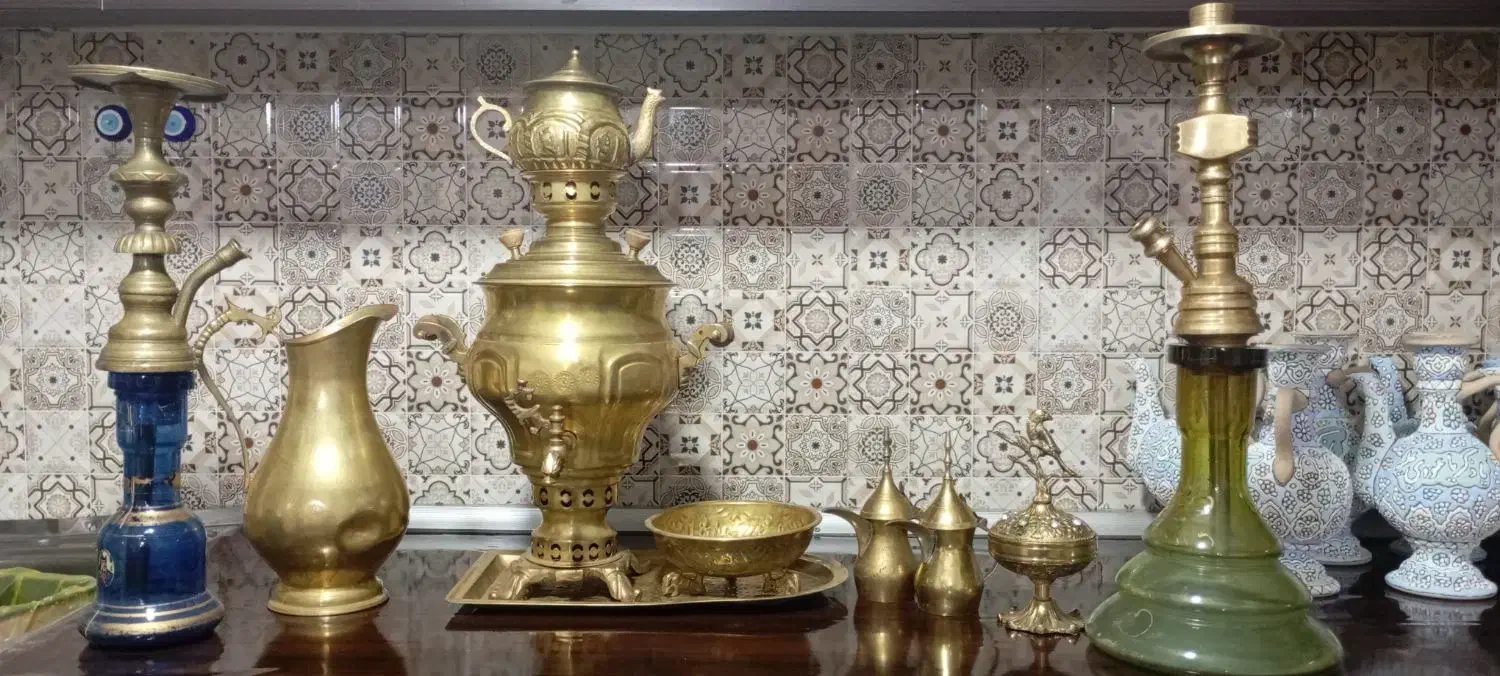 سرویس برنجی|کلکسیون اشیاء عتیقه|همدان, |دیوار