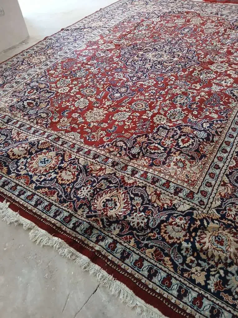 فرش ماشینی ۱۲ متری قدیمی بسیار تمیز|فرش|خوی, |دیوار
