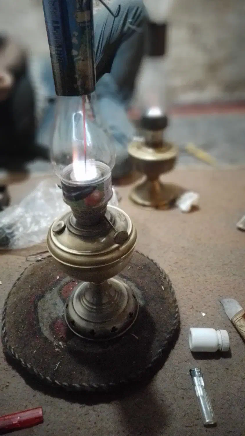 لمپارد آبی سوز عقاب نشان رنگ طلایی|کلکسیون اشیاء عتیقه|فاضل آباد, |دیوار