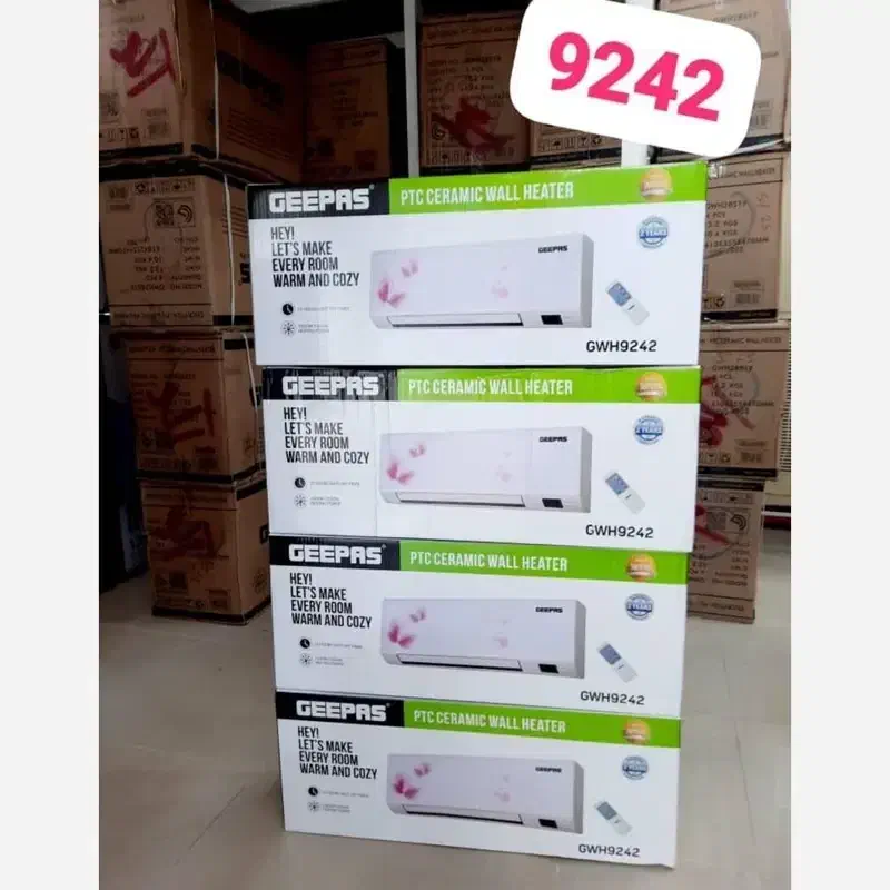 بخاری برقی جیپاس ۹۲۴۲ دیواری طرح اسپلیت کم مصرف|بخاری، هیتر، شومینه|شیراز, بازار|دیوار