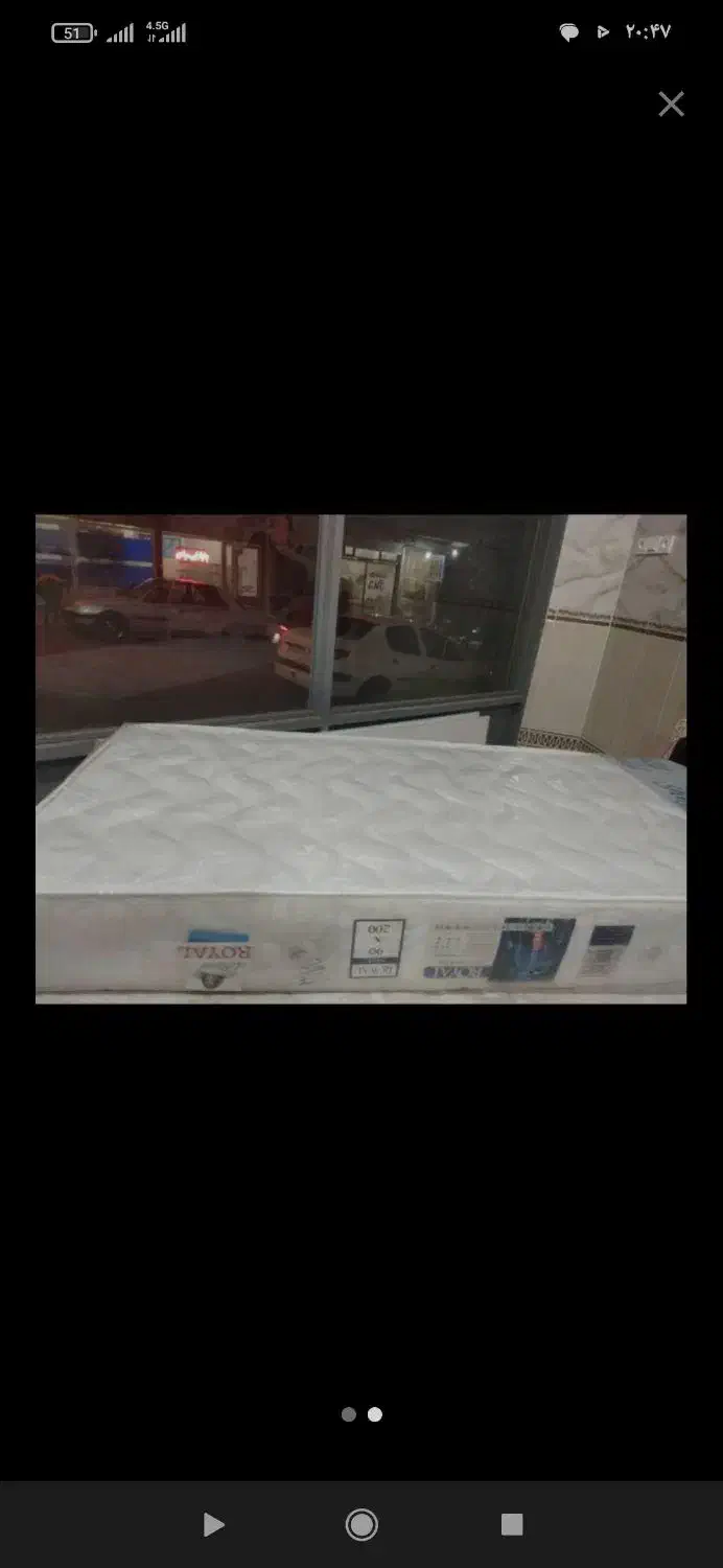 تشک یک ونیم نفری،طبی فنری رویال|تشک تختخواب|میانه, |دیوار