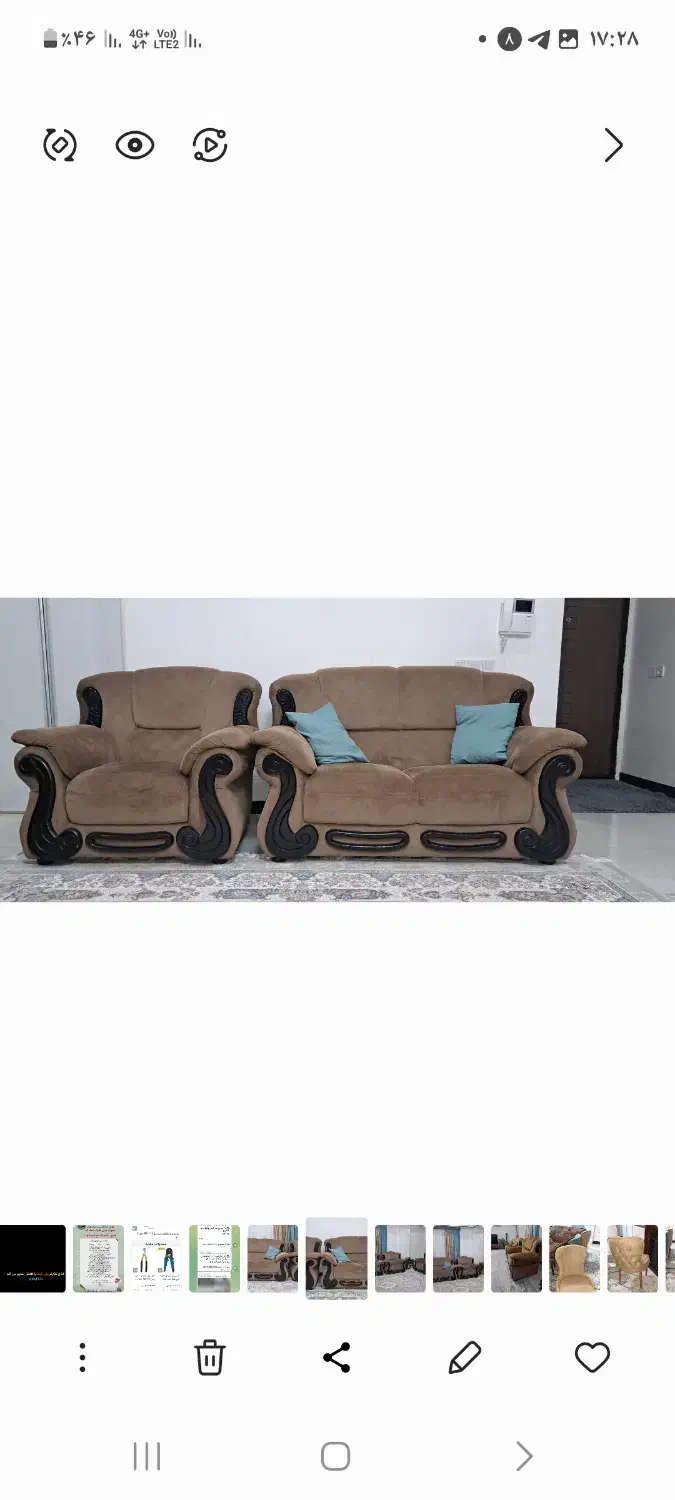 مبل راحتی ۷نفره|مبلمان خانگی و میز عسلی|ساری, |دیوار