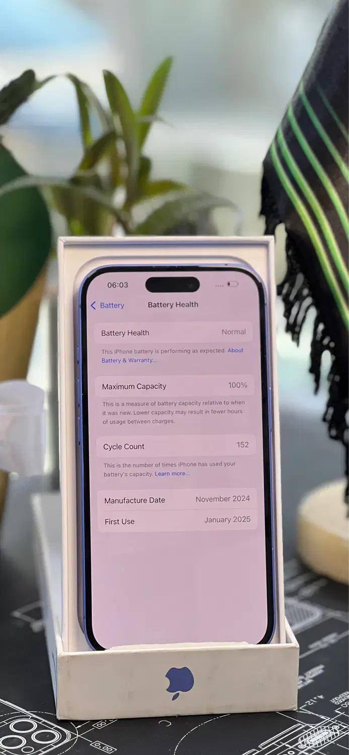 iphone 16NORMAL 128 ch 100%|موبایل|کرج, گوهردشت|دیوار