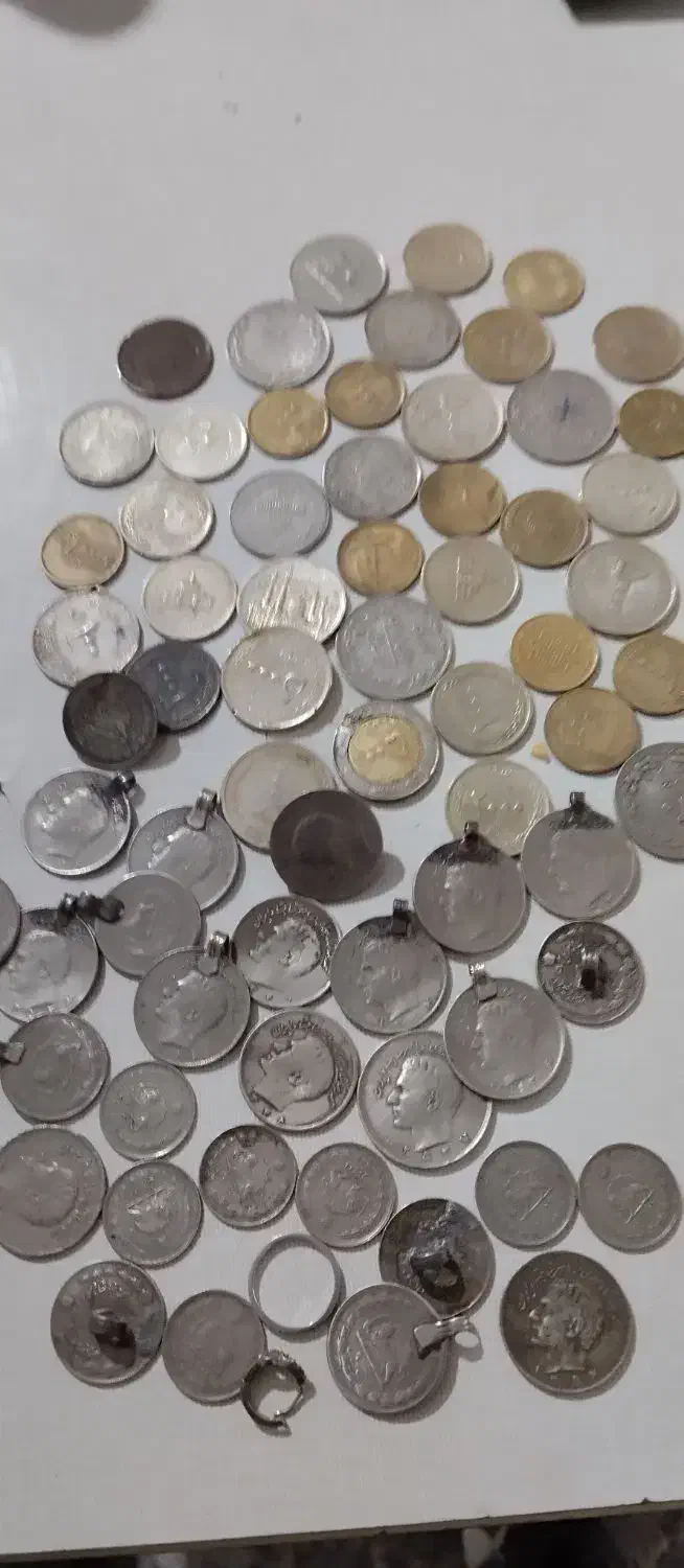 سکه سنگ قدیمی|کلکسیون سکه، تمبر، اسکناس|آشخانه, |دیوار