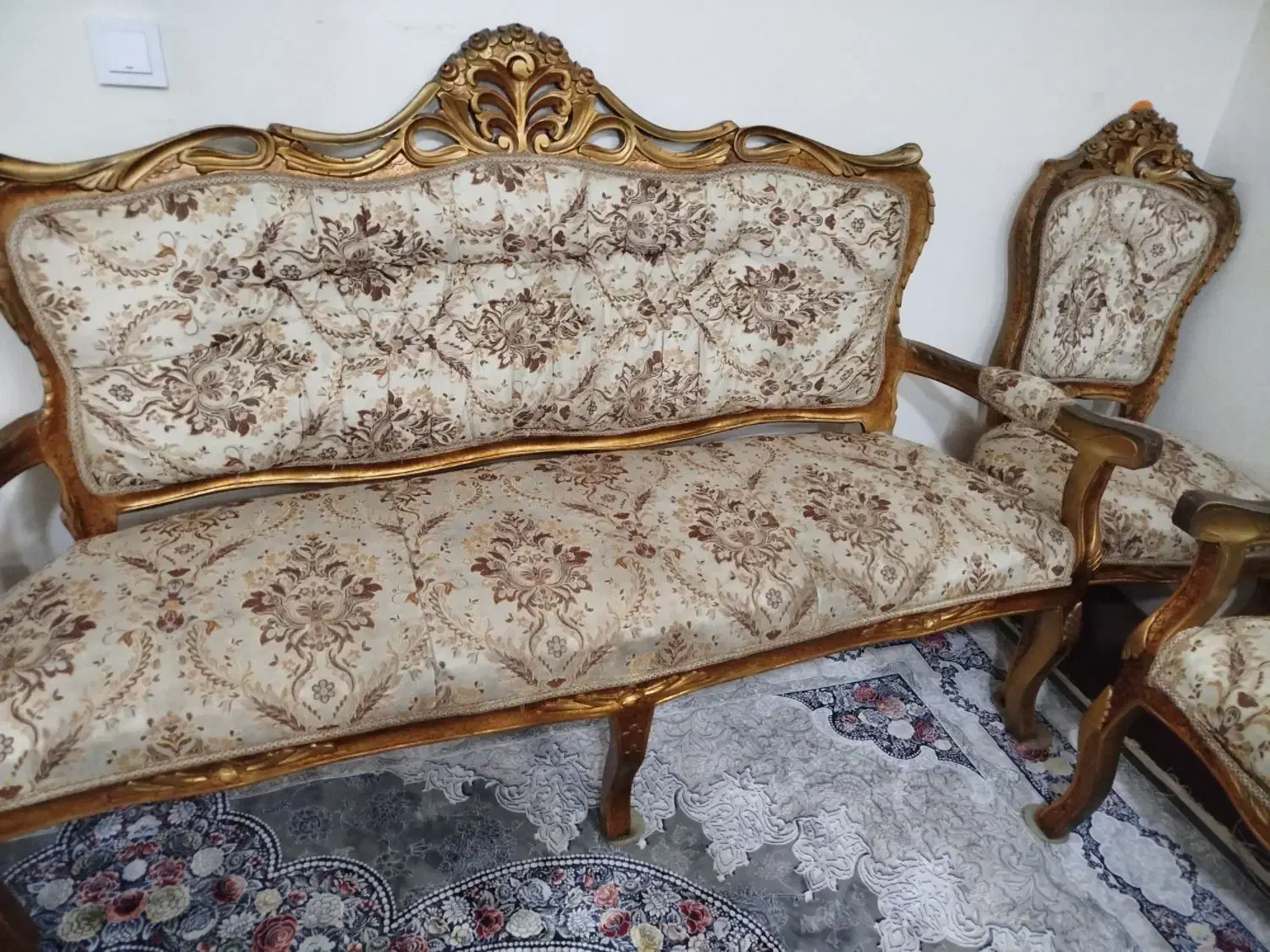 مبل سلطنتی|مبلمان خانگی و میز عسلی|کرج, ملک‌آباد|دیوار