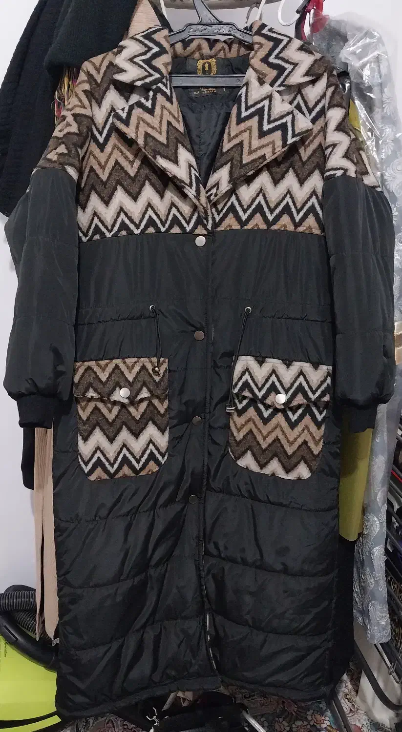 کاپشن زنانه بلند سایز یک|لباس|شیروان (خراسان), |دیوار