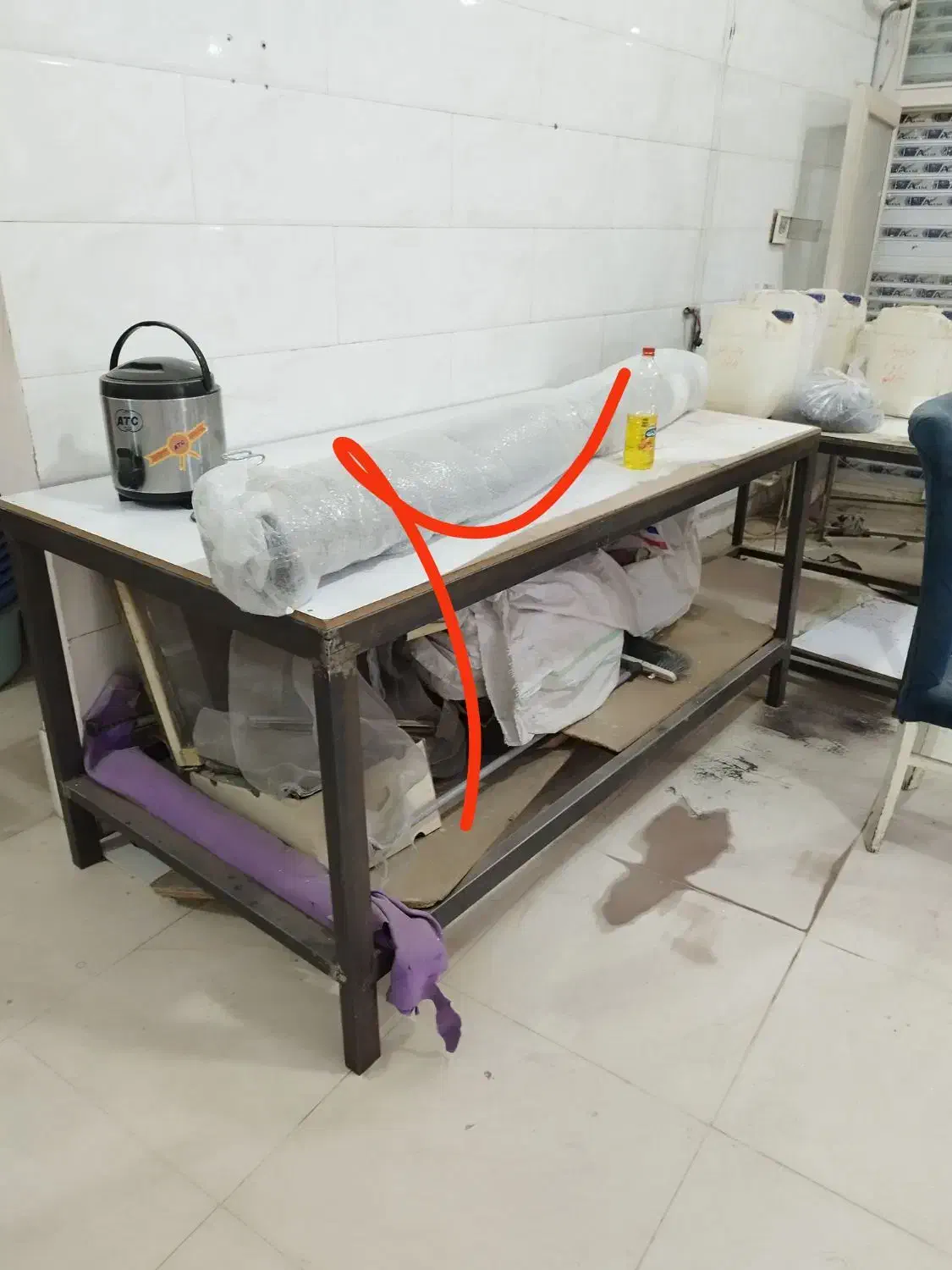 تعدادی میز کار با قوطی 6و 4 با صفحه mdf|فروشگاه و مغازه|پاکدشت, حصار امیر|دیوار