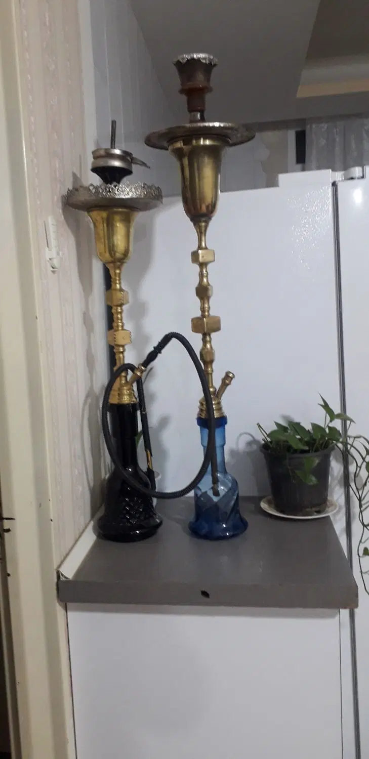 قلیان برنجی|صنایع دستی و سایر لوازم تزئینی|کرمانشاه, |دیوار