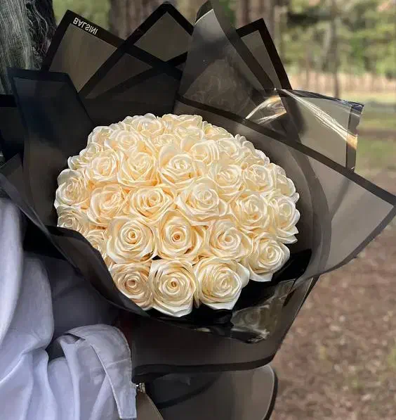 گل رز روبانی هدیه روز زن و روز مادر|گل مصنوعی|کرمانشاه, |دیوار