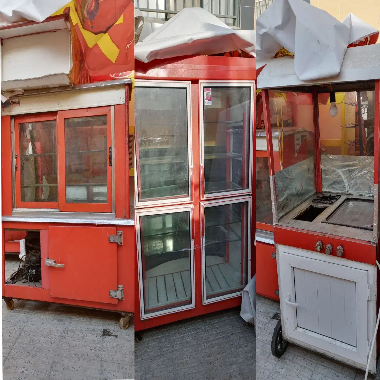 یخچال و چرخ فلافلی|فروشگاه و مغازه|صحنه, |دیوار