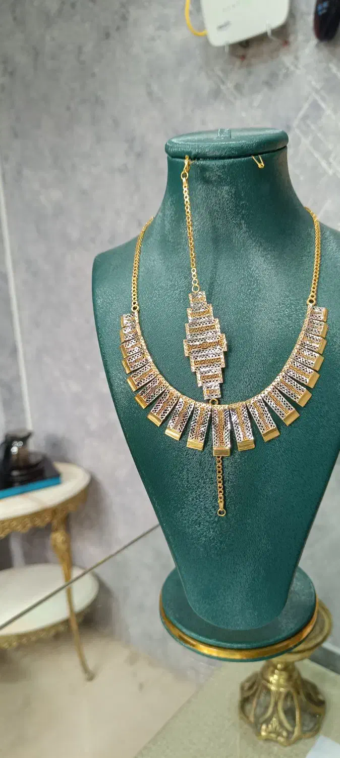 گردنبند و دستبندوانگشتر نوفقد چهار درصد|جواهرات|الشتر, |دیوار