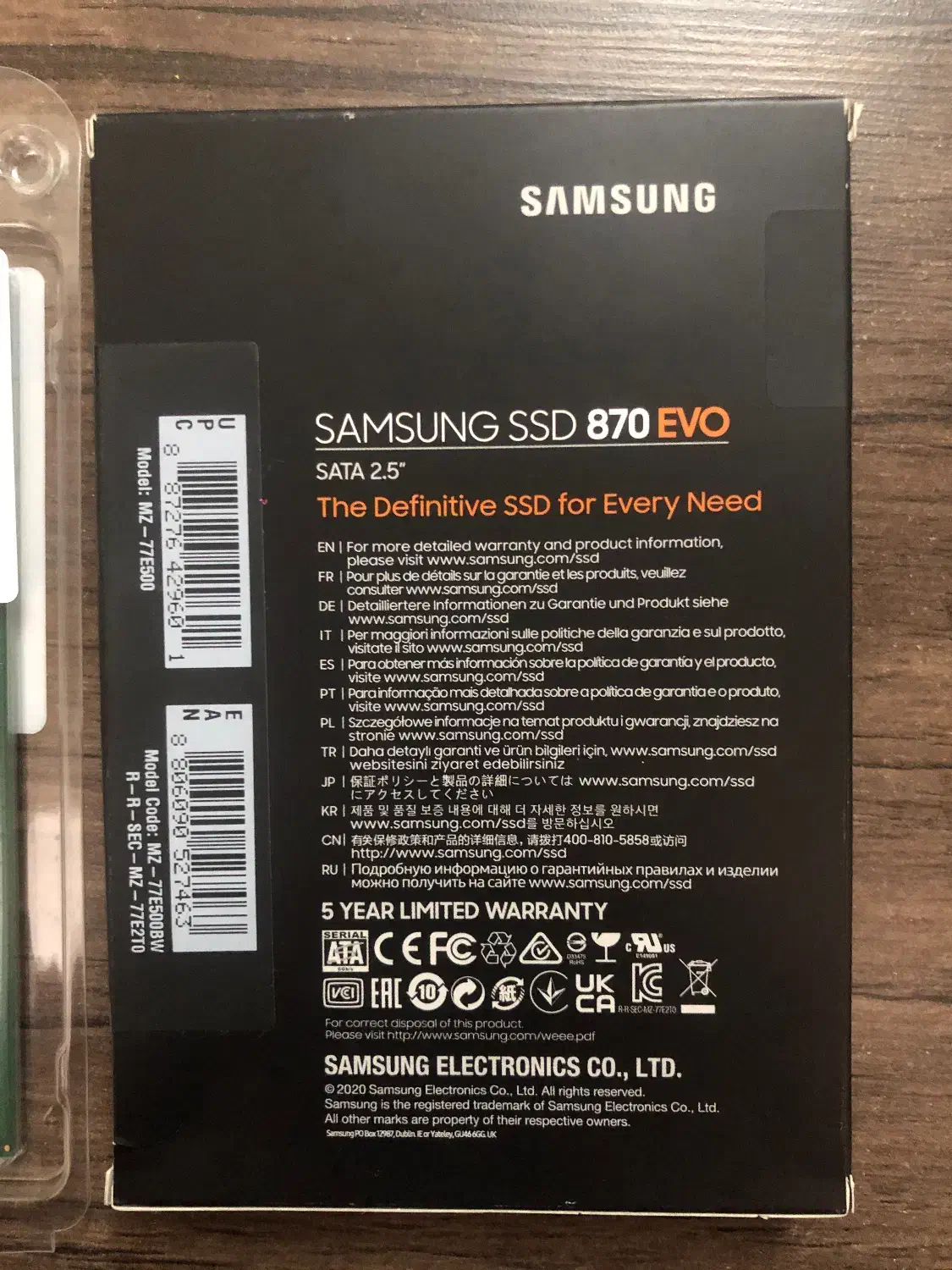 هارد ssd evo 870 500gb samsung و رم ddr4 crucial|قطعات و لوازم جانبی رایانه|تهران, شهرک صدرا|دیوار
