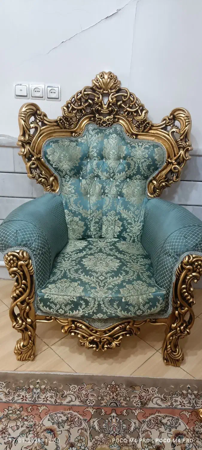 مبل سلطنتی 9 نفره|مبلمان خانگی و میز عسلی|ماهدشت, |دیوار