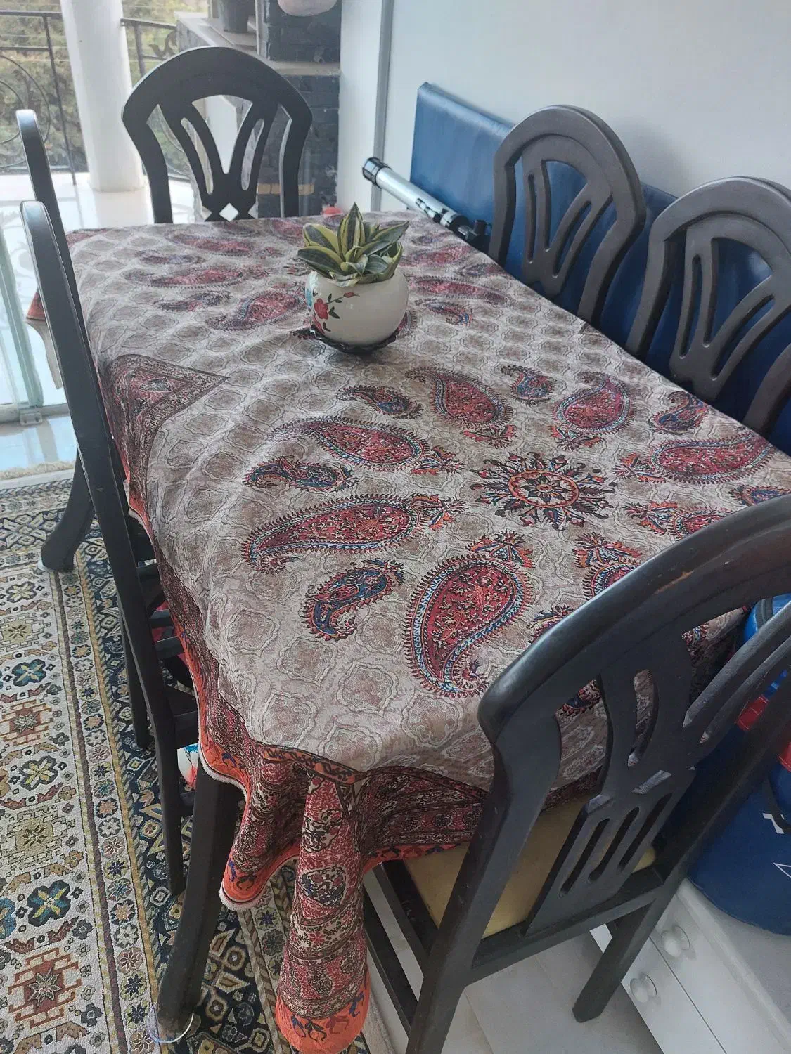 میز نهار خوری  ۶ نفره|میز و صندلی غذاخوری|نوشهر, |دیوار