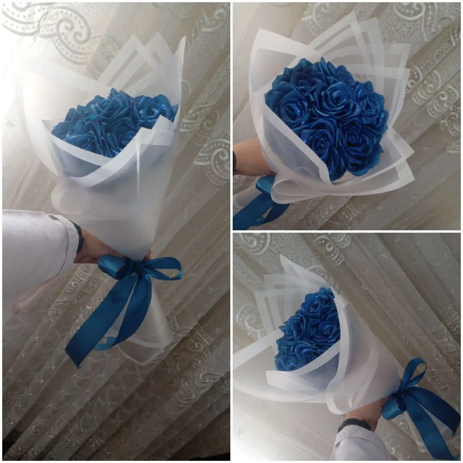 گل های روبانی|گل مصنوعی|صوفیان, |دیوار