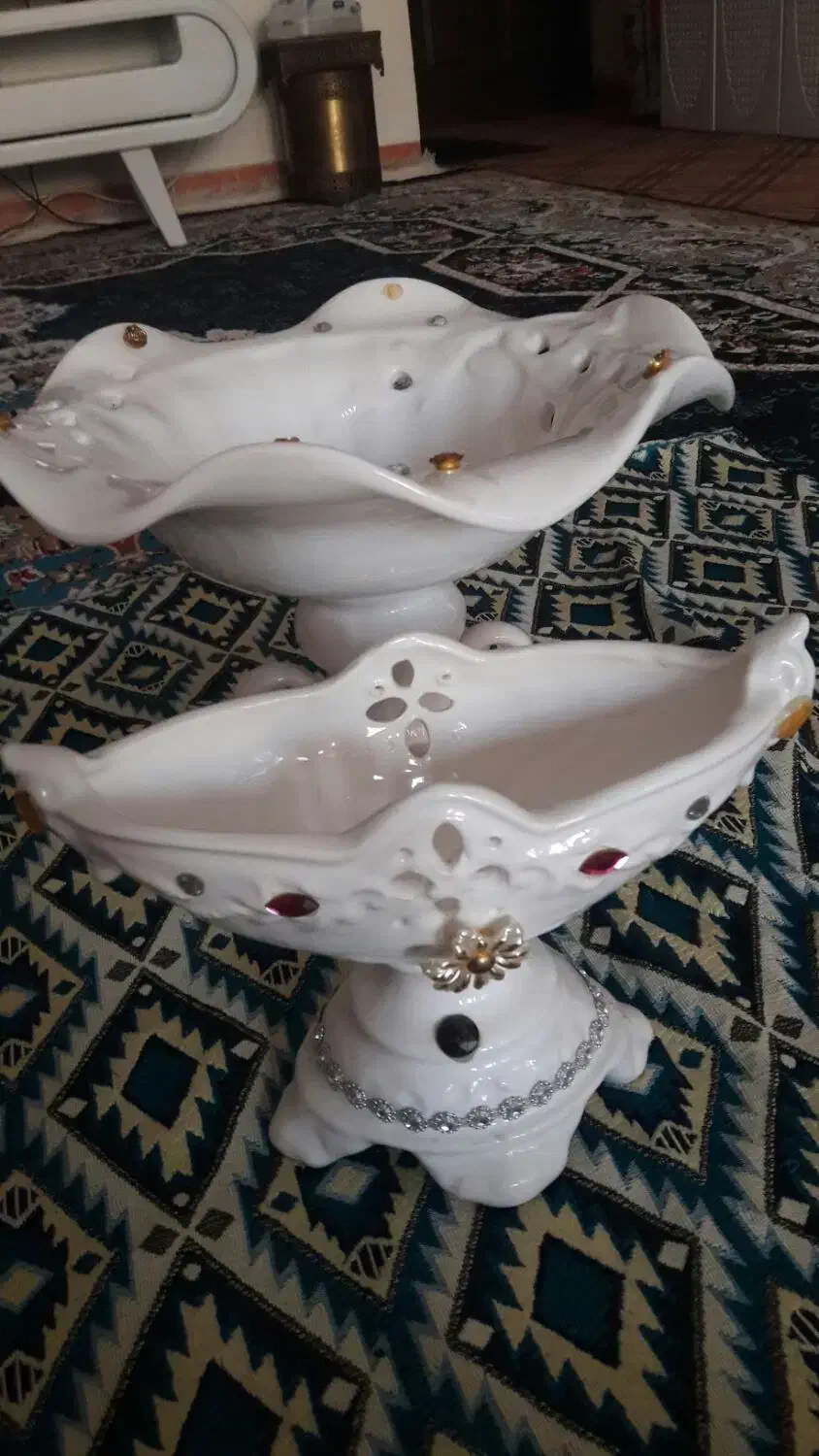 پاسماوری(کندی)و جامیوه و آجیل خوری|ظروف سرو و پذیرایی|صحنه, |دیوار