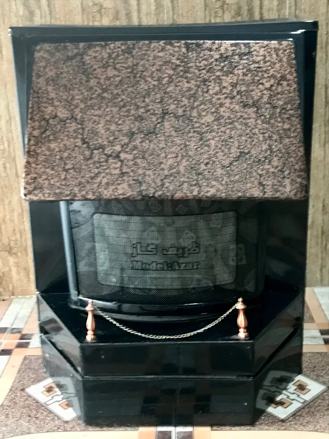 بخاری گازی طرح شومینه|بخاری، هیتر، شومینه|مرند, |دیوار