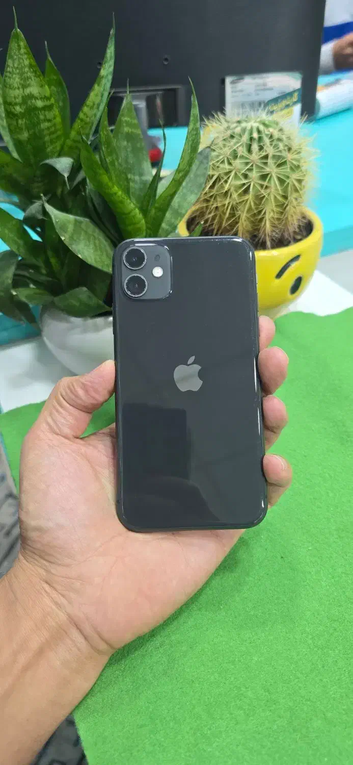گوشی آیفون 11 دوسیم باطری 100|موبایل|بجنورد, |دیوار