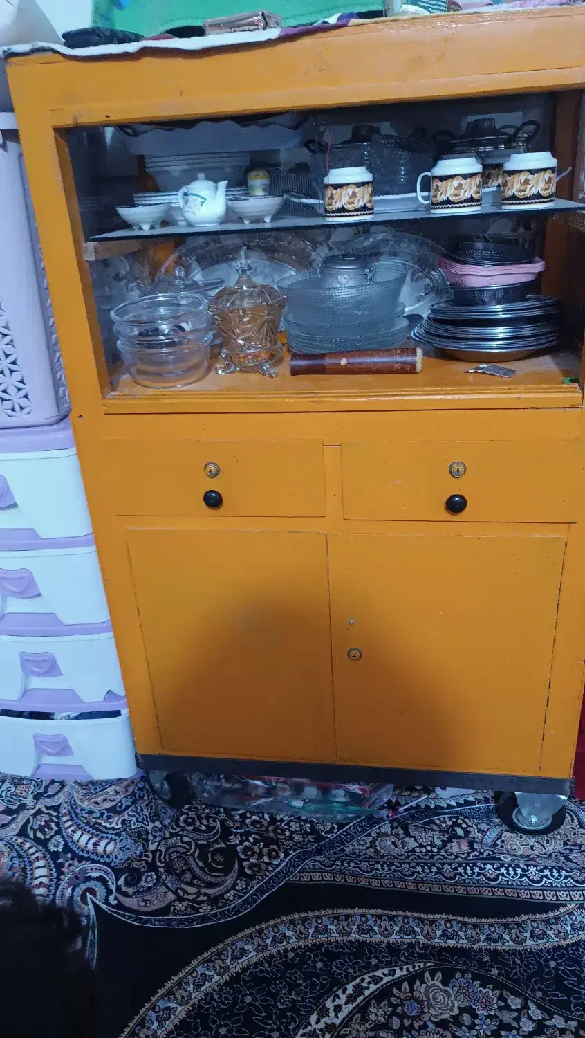 فروش دگه چوبی تمیز|بوفه، ویترین، کنسول|کنارک, |دیوار