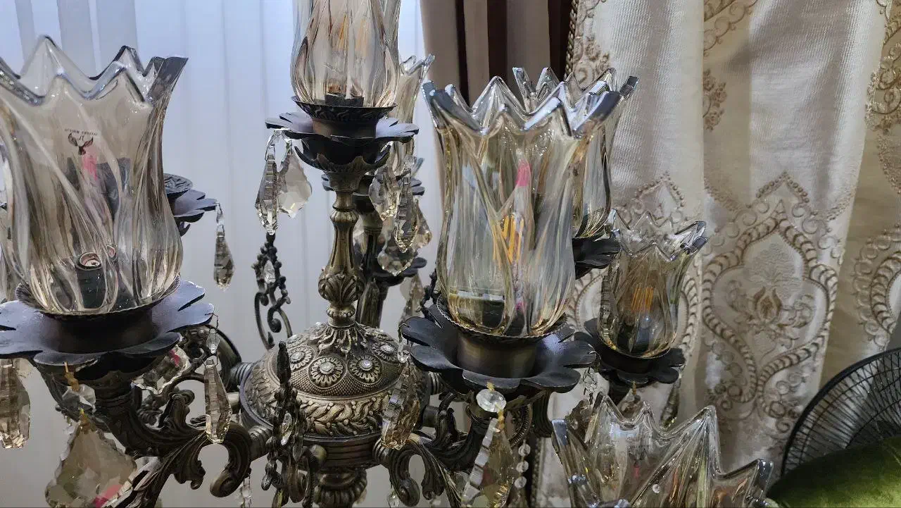 چلچراغ ۱۱ شاخه|لوستر و چراغ آویز|مشهد, حجت|دیوار