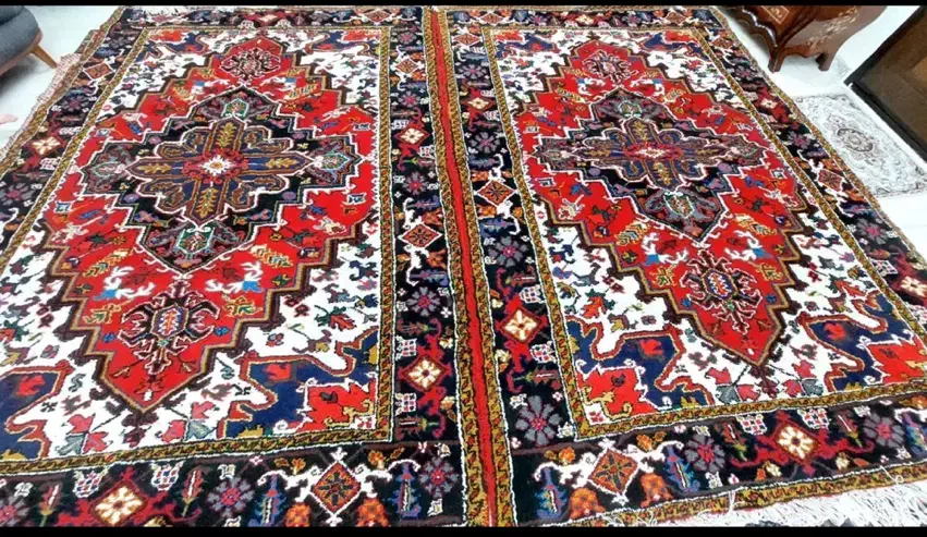 فرش دستباف هریس جفت ۶ متری( آذربایجانشرقی)|فرش|بوشهر, |دیوار