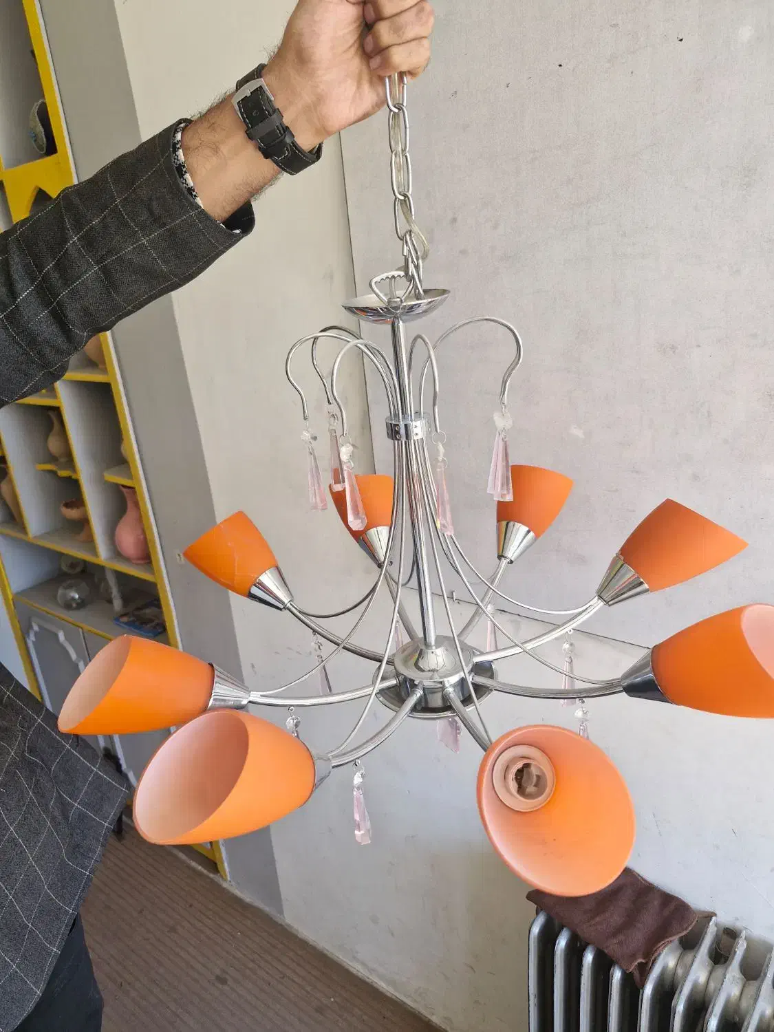 لوستر ۸ شعله باکیفیت|لوستر و چراغ آویز|سنندج, |دیوار