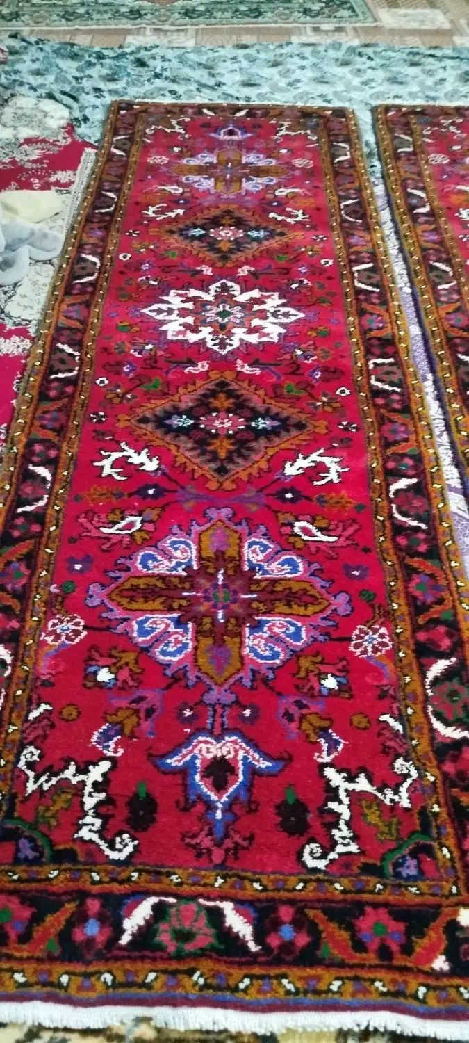 1جفت کناره دستبافت|فرش|باسمنج, |دیوار