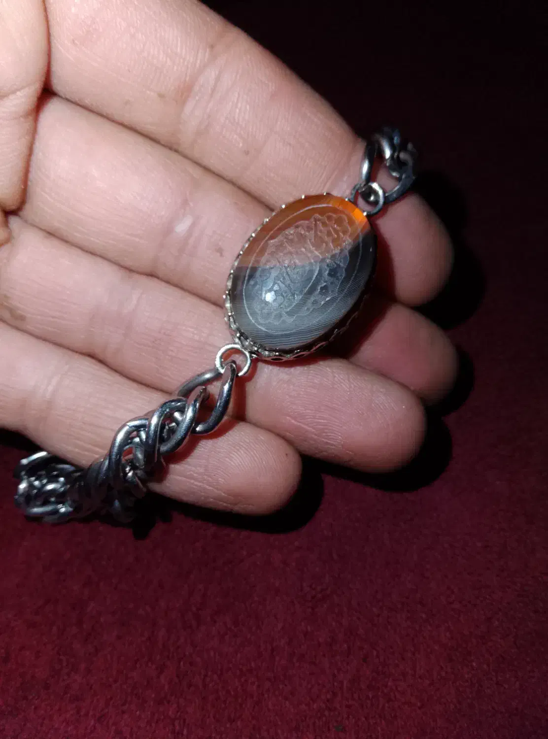 دستبند عقیق اصلی|جواهرات|بروجرد, |دیوار