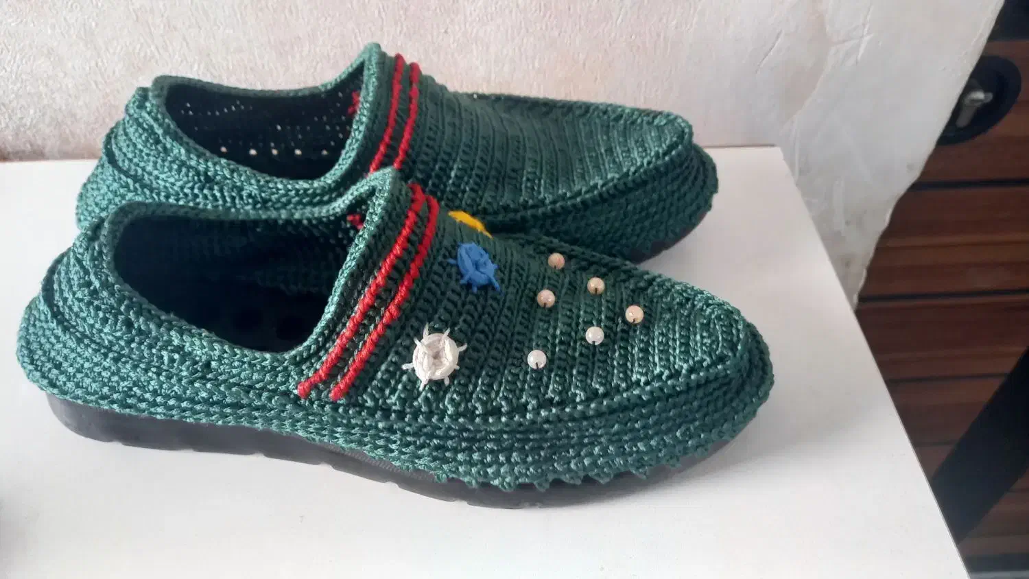 گیوه دست بافت سنتی|کیف، کفش، کمربند|اهواز, سپیدار|دیوار