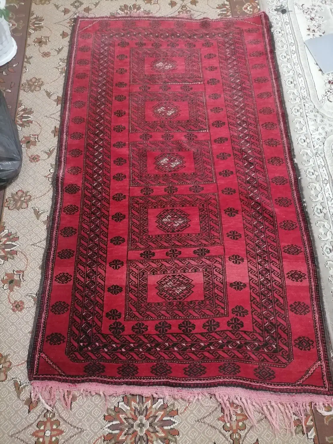 گلیم قدیمی|گلیم، جاجیم، گبه|فیروزه, |دیوار