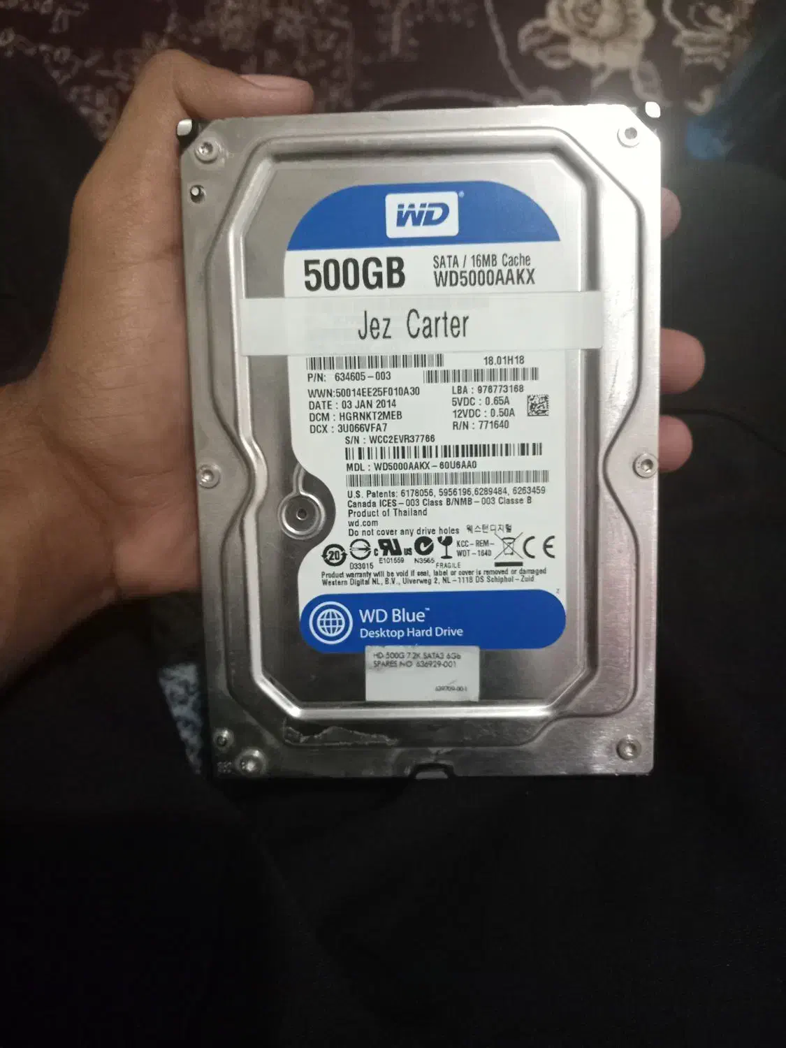 هارد hdd مدل گیگ 500 wd Blui|قطعات و لوازم جانبی رایانه|چغادک, |دیوار