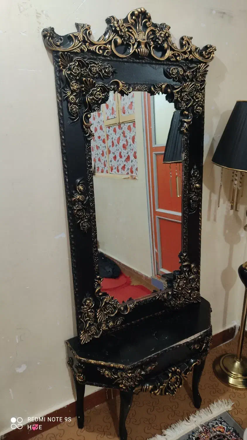 اینه کنسول قدی و زیر تلویزیونی|بوفه، ویترین، کنسول|شوشتر, |دیوار