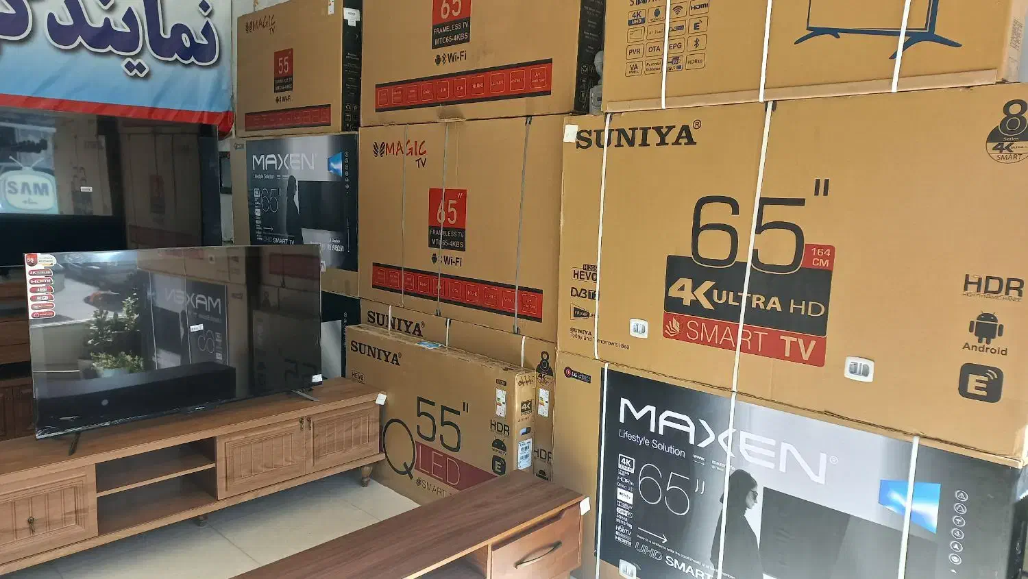 تلویزیون هوشمند ۴K سونیا و هایسنس اقساطی|تلویزیون و پروژکتور|زنجان, |دیوار