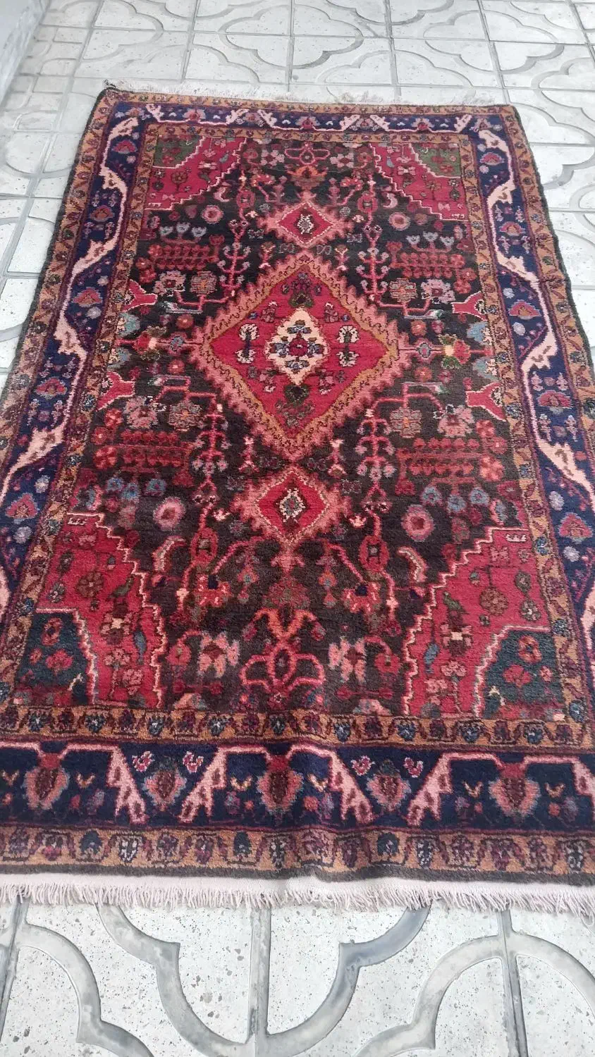 جفت ۴متری نهاوند دستباف پشم|فرش|دورود, |دیوار