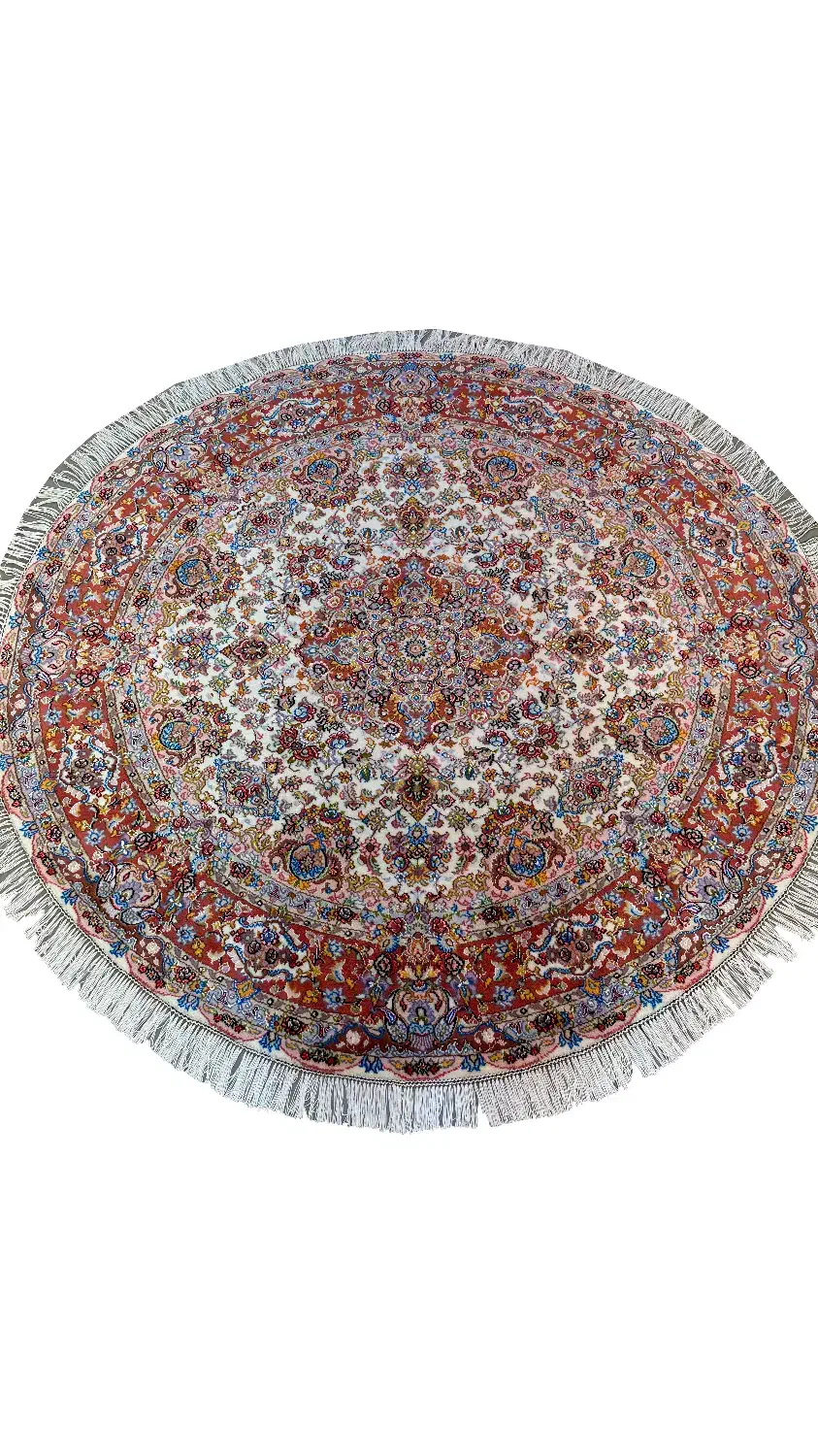 فرش دستباف دایرهای طرح تبریز زمینه کرم|فرش|تهران, سعادتآباد|دیوار