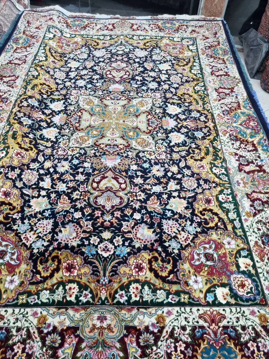 یک جفت ۶ متری طرح  قره باغی|فرش|تبریز, |دیوار