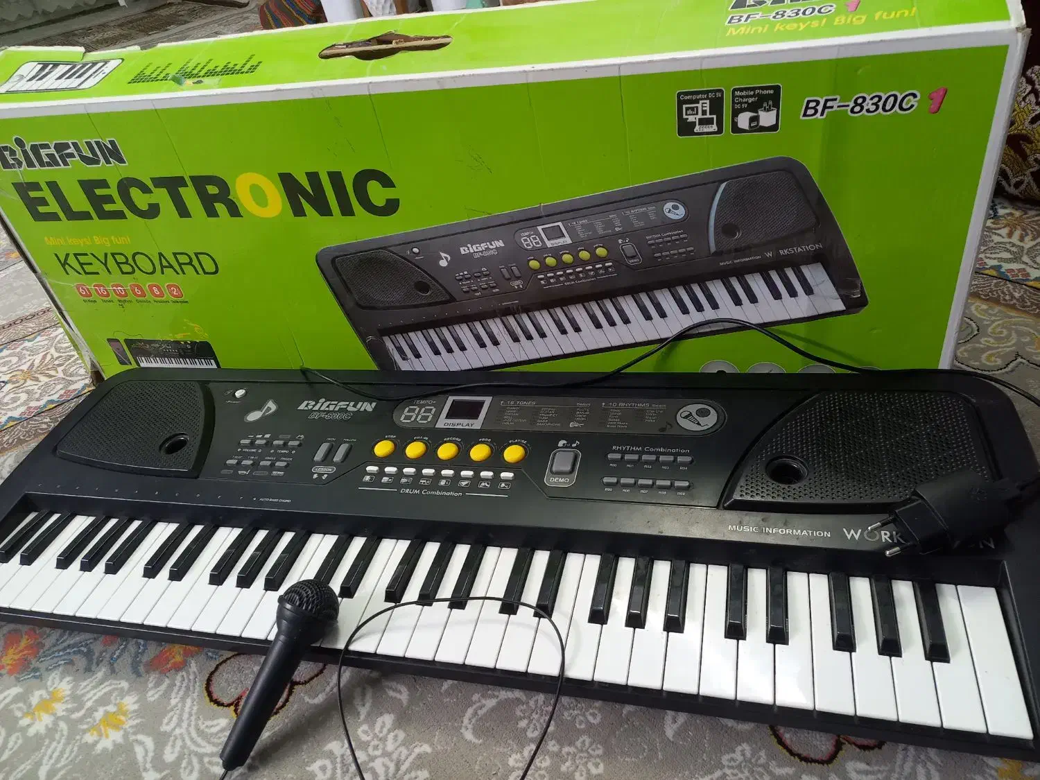 ارگ BiGfunمدل 830C|پیانو، کیبورد، آکاردئون|بجنورد, |دیوار