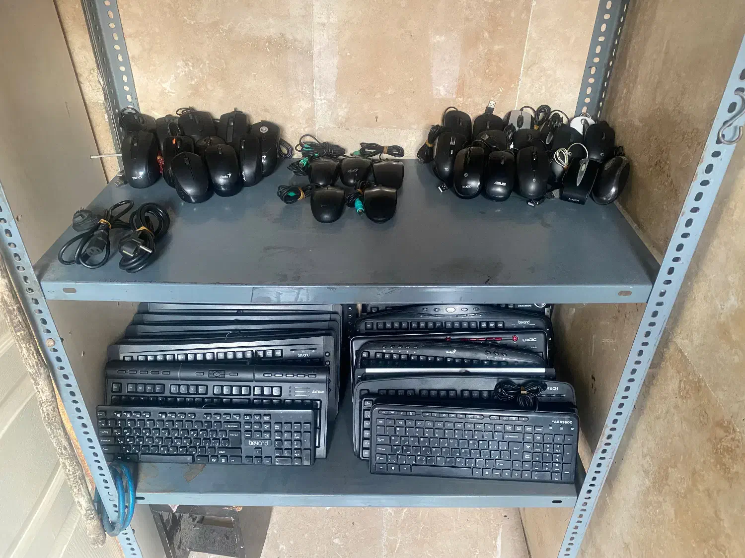 کیبورد و موس سیم دار USB|قطعات و لوازم جانبی رایانه|ری, دیلمان|دیوار